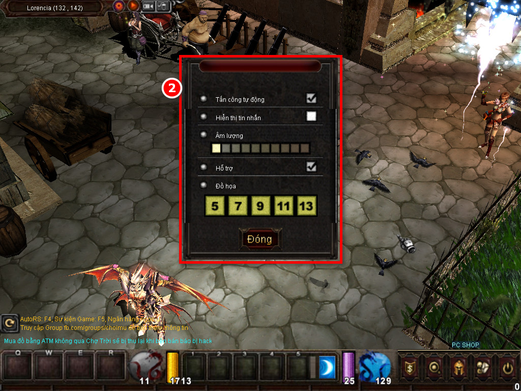 Chức năng chính của Game MU Thiên Tân Chức năng chính của Game MU Thiên Tân